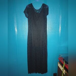 Wild Fable Black Lace Midi Dress XXL